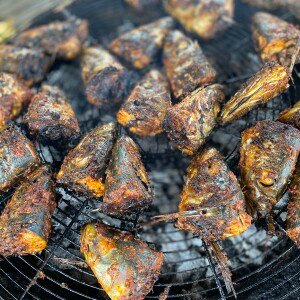 Roasted Fish head
